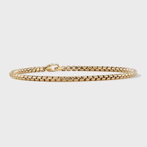 DY Bel Aire Box Chain Bracelet in 18K Gold, 2.7mm, Size S- sku214152596