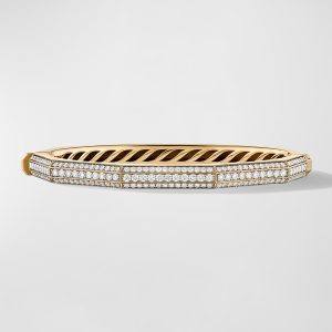 Carlyle Bracelet with Diamonds in 18K Gold, 5.5mm, Size S- sku214952318