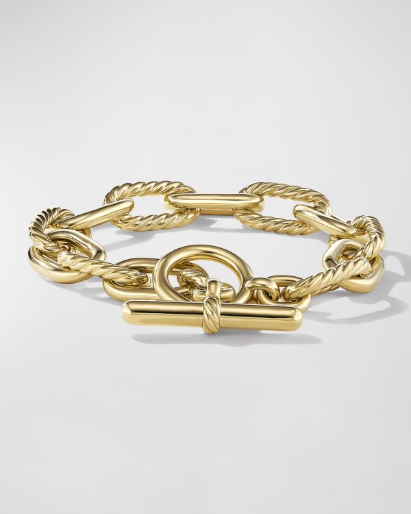 DY Madison Toggle Chain Bracelet in 18K Gold, 11mm, Size M- sku214970018