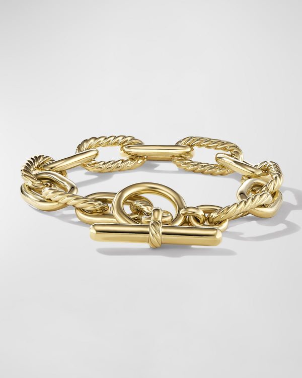 DY Madison Toggle Chain Bracelet in 18K Gold, 11mm, Size S- sku214970017
