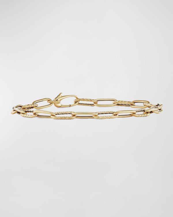 DY Madison Chain Bracelet in 18K Gold, 4mm, Size M- sku215960053
