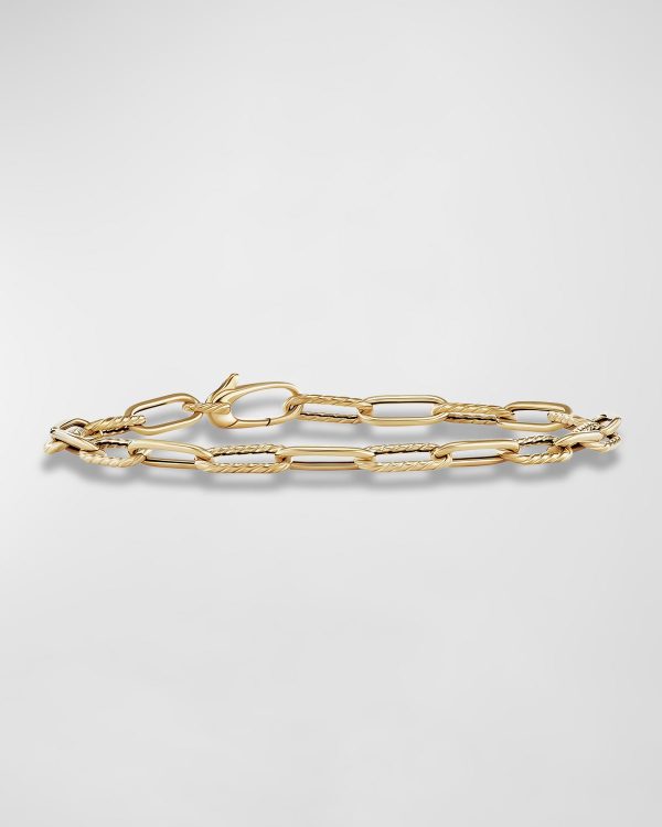 DY Madison Chain Bracelet in 18K Gold, 4mm, Size L- sku215960054