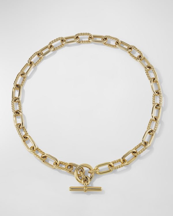 DY Madison Toggle Chain Necklace in 18K Gold, 11mm, 18"L- sku214970015