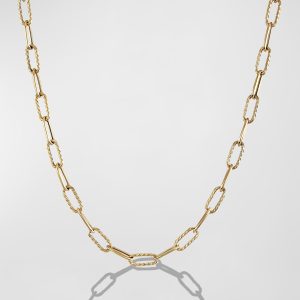 DY Madison Chain Necklace in 18K Gold, 4mm, 18"L- sku215950064