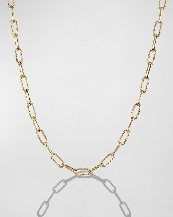 DY Madison Chain Necklace in 18K Gold, 4mm, 18"L- sku215950064