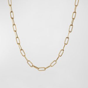 DY Madison Toggle Chain Necklace in 18K Gold, 4mm, 20"L- sku215200572