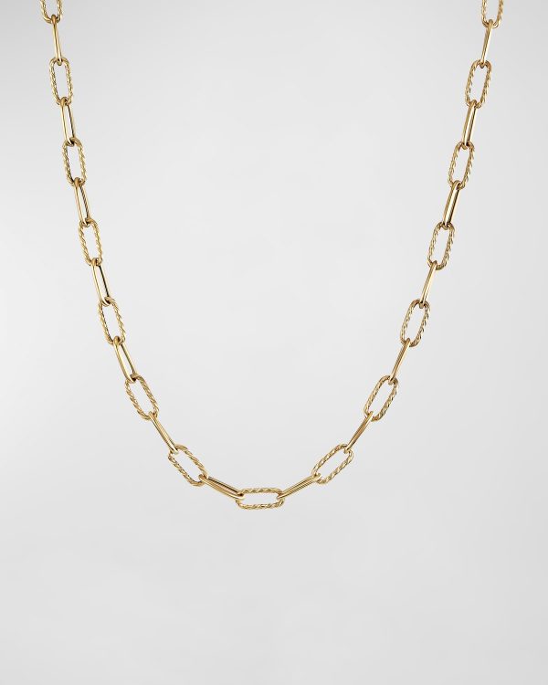 DY Madison Toggle Chain Necklace in 18K Gold, 4mm, 20"L- sku215200572