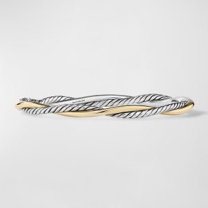 Petite Infinity Bracelet in Silver with 14K Gold, 4.4mm- sku215142058