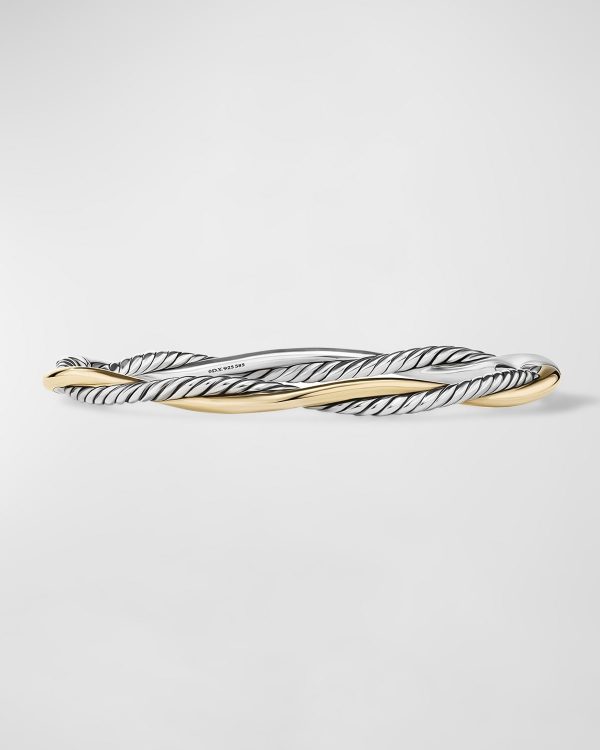 Petite Infinity Bracelet in Silver with 14K Gold, 4.4mm- sku215142058