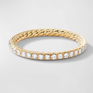 DY Eden Band Ring with Diamonds in 18K Gold, 1.85mm- sku215671395