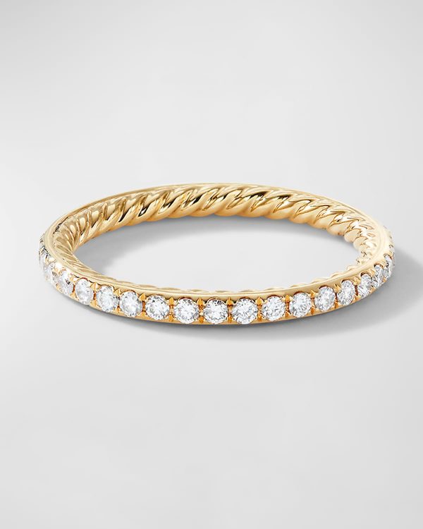 DY Eden Band Ring with Diamonds in 18K Gold, 1.85mm- sku215660672