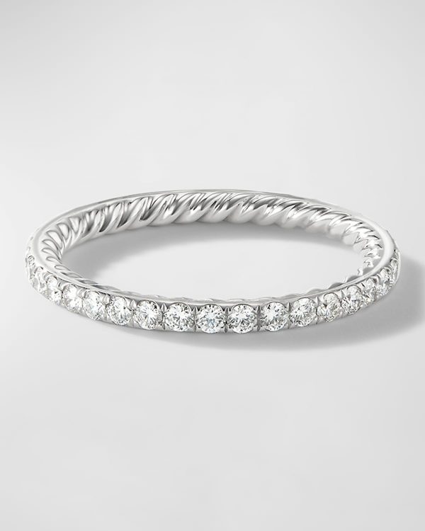 DY Eden Band Ring with Gemstones in Platinum, 1.85mm- sku215670671