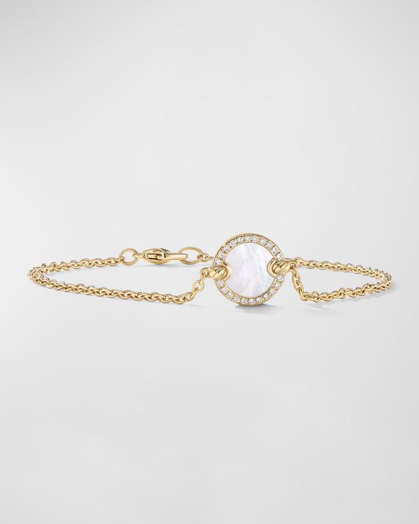 DY Elements Chain Bracelet with Gemstone and Diamonds in 18K Gold, 11mm- sku218720156