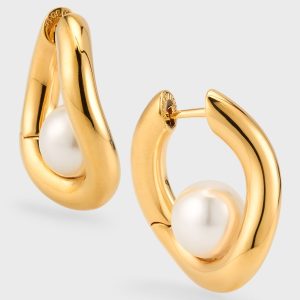 Loop Pearl Earrings- sku218110968