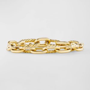 DY Madison Chain Bracelet in 18K Gold, 8.5mm, Size L- sku221070134