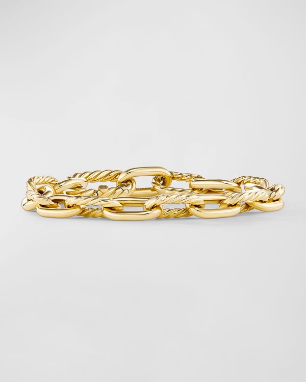 DY Madison Chain Bracelet in 18K Gold, 8.5mm, Size L- sku221070134