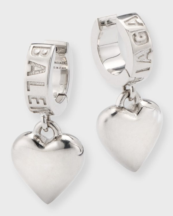 Sharp Heart Earrings P- sku221010366
