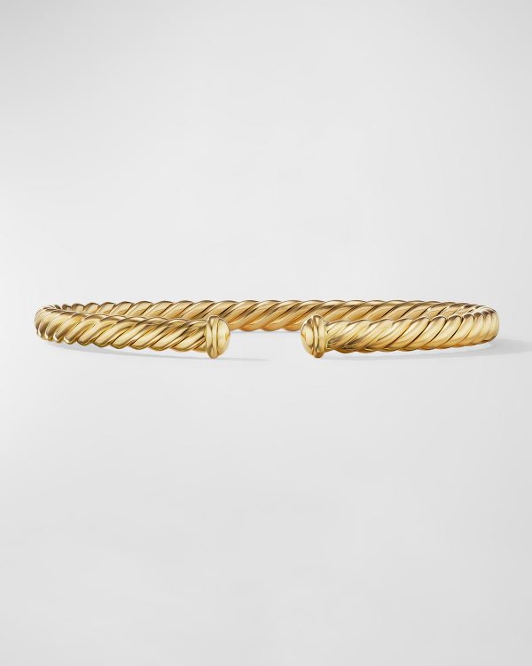 Cablespira Oval Bracelet in 18K Gold, 4.5mm- sku223050198