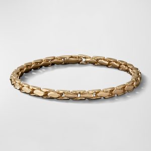 Fluted Chain Bracelet in 18K Gold, 5mm- sku223040100