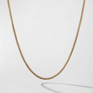 Box Chain Necklace in 18K Gold, 1.7mm, 20"L- sku223050238