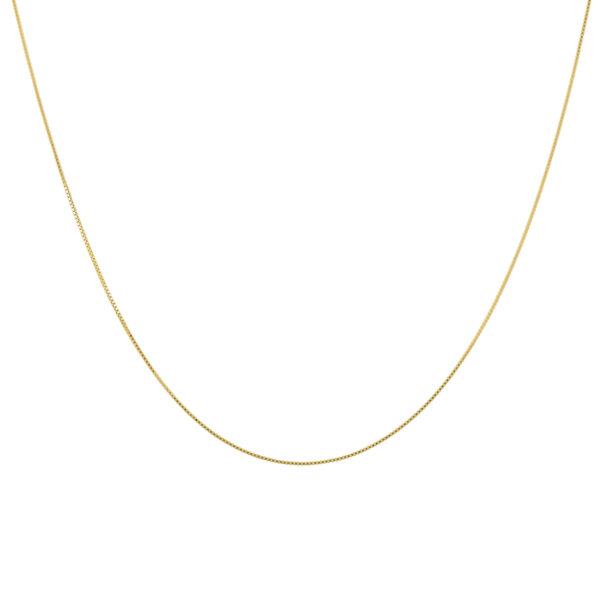 14K Yellow Gold 20" Box Chain with Spring Ring Clasp- ACCB58195RC2