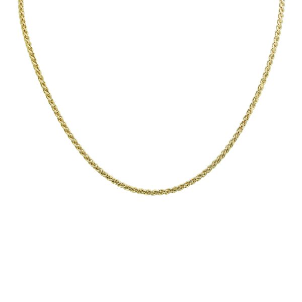 14K Yellow Gold 2.8mm Wheat Chain with Lobster Clasp - 22 Inch- ACCR5818622