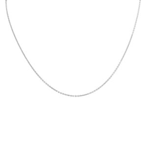 14K White Gold 1.4mm Diamond Cut Cable Chain with Lobster Clasp - 16 Inch- ACCR5818716