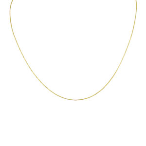 14K Yellow Gold 0.53mm Box Chain with Lobster Clasp - 24 Inch- ACCR5819024