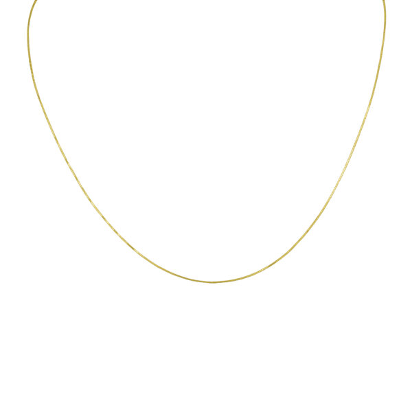 14K Yellow Gold 0.53mm Box Chain with Lobster Clasp - 24 Inch- ACCR5819024
