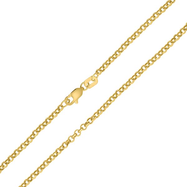 14K Yellow Gold 2.3mm Round Rolo Chain with Lobster Clasp - 16 Inch- ACCR5832416