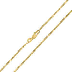 10K Yellow Gold 1.5mm Diamond Cut Gourmette Chain with Lobster Clasp - 20 Inch- ACCR5833120
