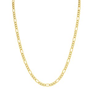 14K Yellow Gold Filled 4.3mm Figaro Chain with Lobster Clasp - 22 Inch- ACCR5840922