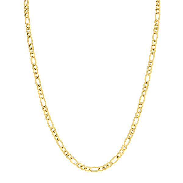 14K Yellow Gold Filled 4.3mm Figaro Chain with Lobster Clasp - 22 Inch- ACCR5840922