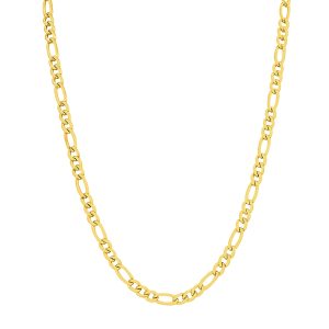 14K Yellow Gold Filled 5.2mm Figaro Chain with Lobster Clasp - 18 Inch- ACCR5841018