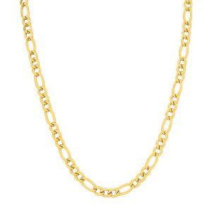 14K Yellow Gold Filled 6mm Figaro Chain with Lobster Clasp - 18 Inch- ACCR5841118