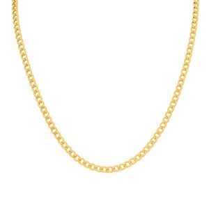 14K Yellow Gold Filled 4.1MM Curb Link Chain with Lobster Clasp - 30 Inch- ACCR5841430