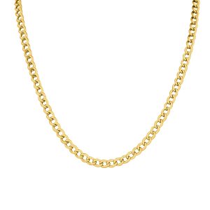 14K Yellow Gold Filled 4.9MM Curb Link Chain with Lobster Clasp - 30 INCH- ACCR5841530