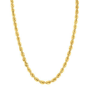 14K Yellow Gold Filled 6MM Rope Chain with Lobster Clasp - 30 Inch- ACCR5842130