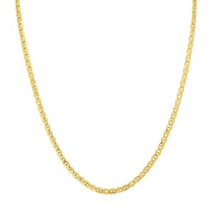 14K Yellow Gold Filled 3.2MM Mariner Link Chain with Lobster Clasp - 20 Inch- ACCR5842220