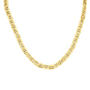 14K Yellow Gold Filled 7.4MM Mariner Link Chain with Lobster Clasp - 24 Inch- ACCR5842624