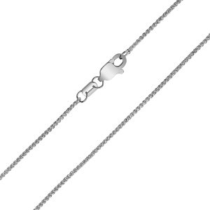 10K White Gold 1mm Wheat Chain with Lobster Clasp - 18 Inch- ACCR5846118