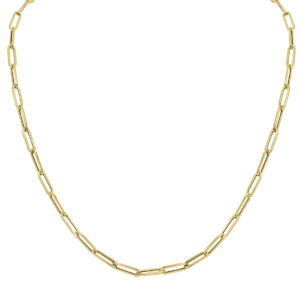 10K Yellow Gold 4.2MM Lite Paperclip Chain With Lobster Clasps - 18 Inch- ACCR6134118