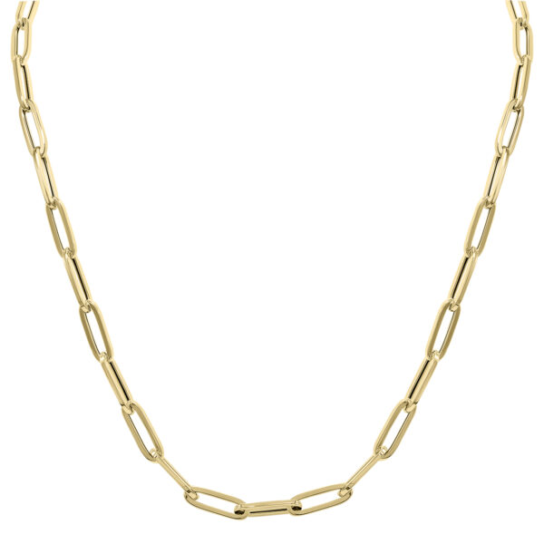 14K Yellow Gold Paperclip Link Chain With Lobster Clasps - 24 Inch- ACCR6134324