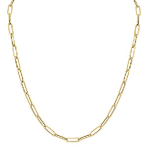 14K Yellow Gold 4.2MM Lite Paperclip Chain With Lobster Clasp - 18 Inch- ACCR6134518
