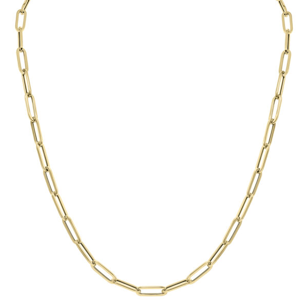 14K Yellow Gold 4.2MM Lite Paperclip Chain With Lobster Clasp - 18 Inch- ACCR6134518