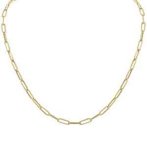 14K Yellow Gold 4.2MM Lite Paperclip Necklace With Lobster Clasp - 20 Inch- ACCR6134520