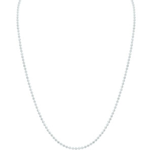 Sterling Silver 2.5mm Moon-cut Bead Chain with Lobster Clasp - 18 Inch- ACCR6212318