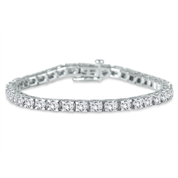 5 Carat TW Classic Diamond Tennis Bracelet in 14K White Gold- BRF57886