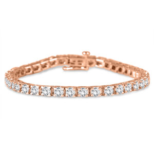 5 Carat TW Classic Diamond Tennis Bracelet in 14K Rose Gold- BRF57888