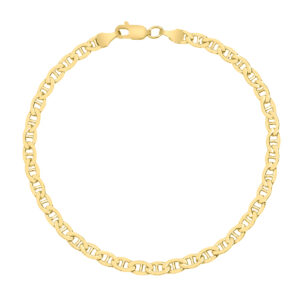 14K Yellow Gold Filled 4.2MM Mariner Link Chain Bracelet with Lobster Clasp- BRF58615